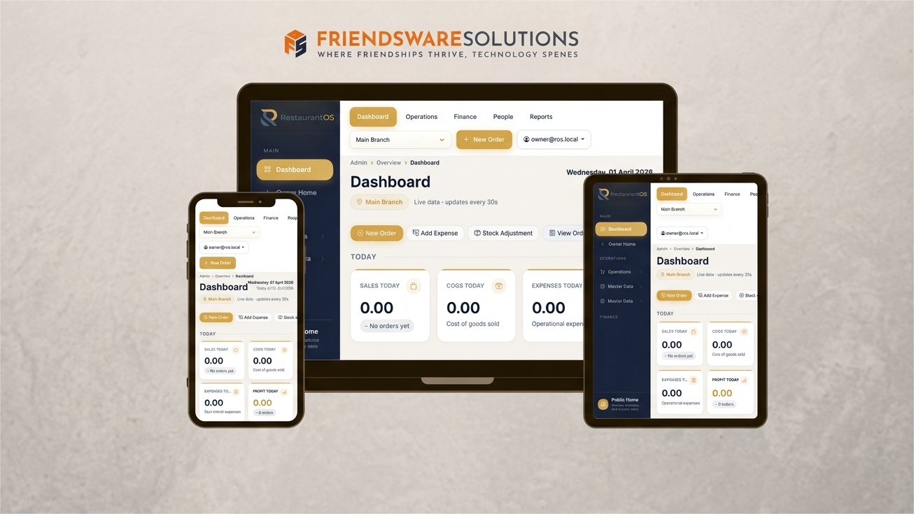 RestaurantOS - Restaurant Management System