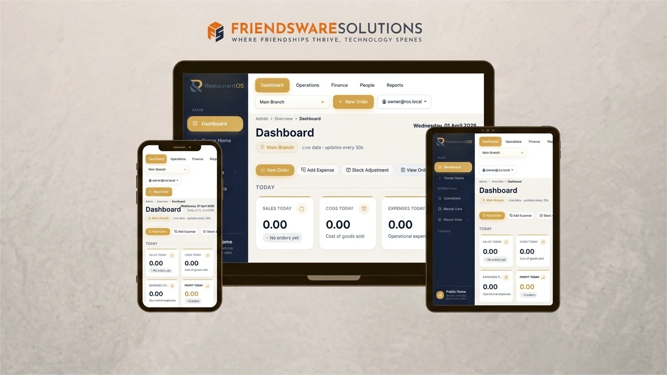 RestaurantOS - Restaurant Management System